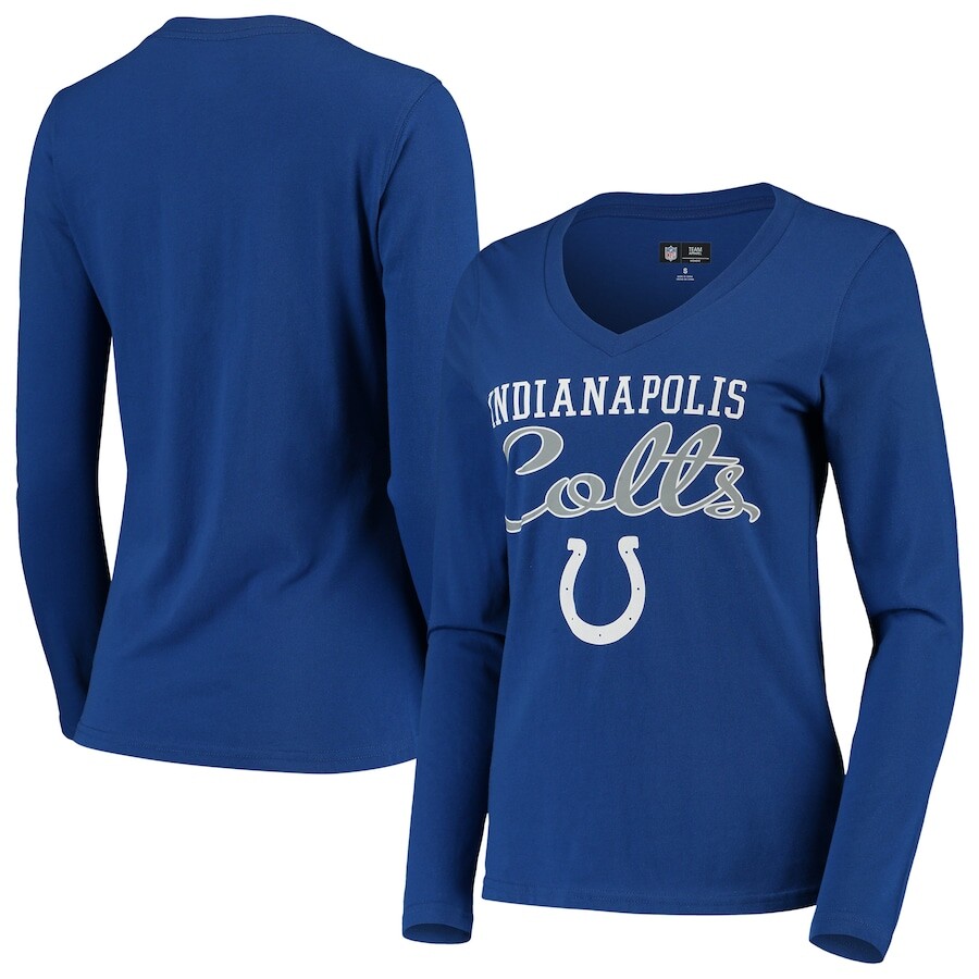 

Футболка с длинным рукавом G-III 4Her by Carl Banks Indianapolis Colts, роял