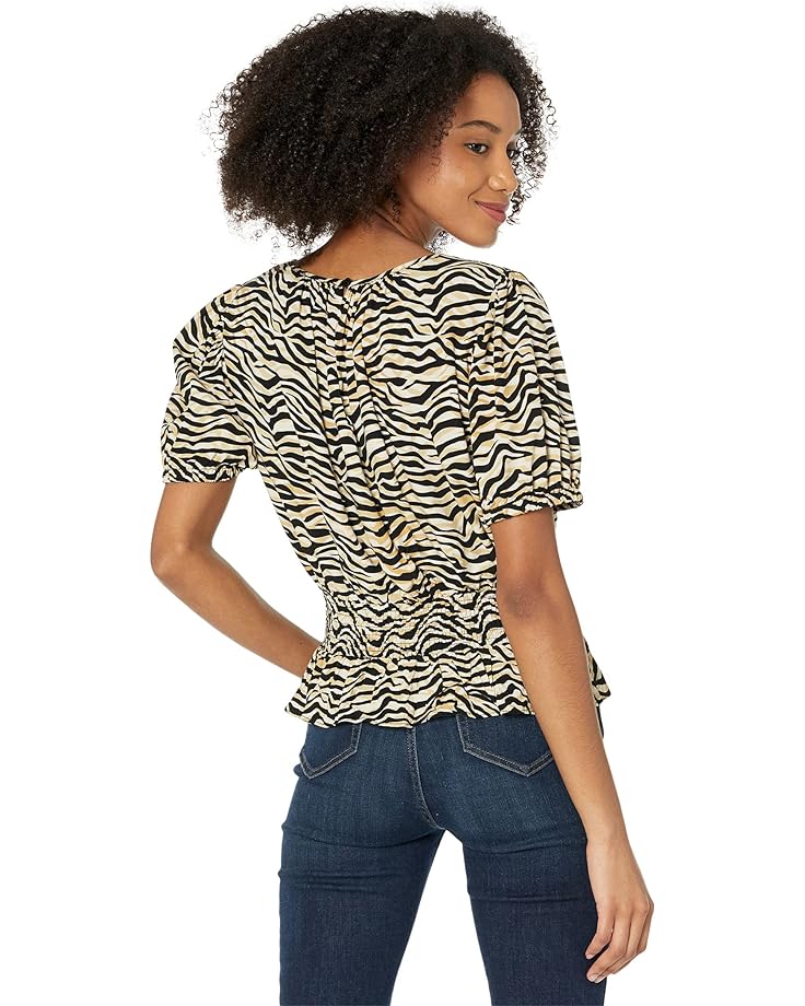 Топ Lost + Wander Can’t Be Tamed Top, цвет Black/Gold Zebra