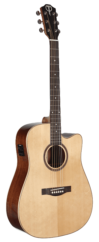 Акустическая гитара Teton STS100CENT Dreadnought Solid Sitka Spruce Top Mahogany Neck 6-String Acoustic-Electric Guitar