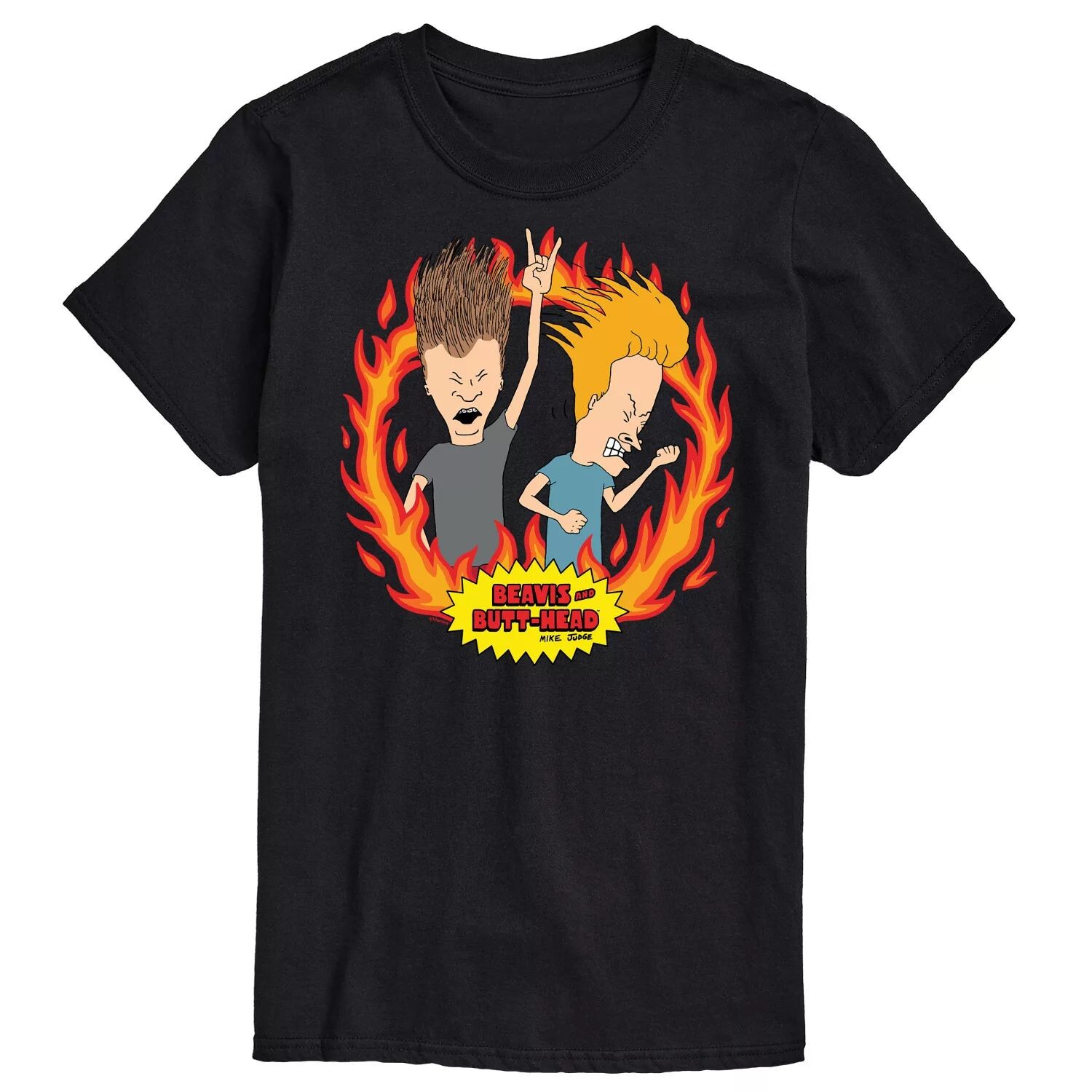 

Мужская футболка Beavis And Butthead Rock Flames Licensed Character