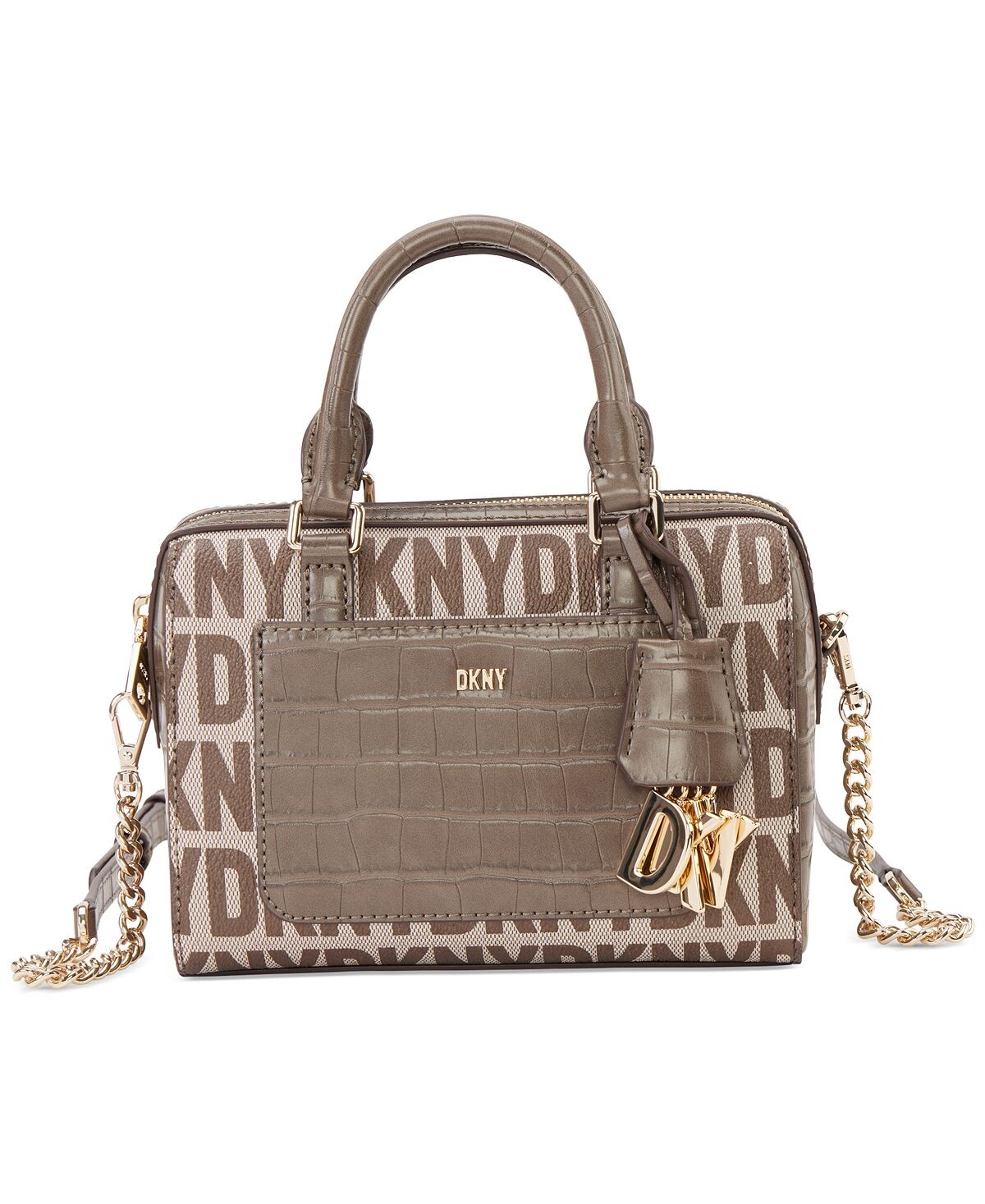 

Миниатюрная спортивная сумка Paige с монограммой DKNY