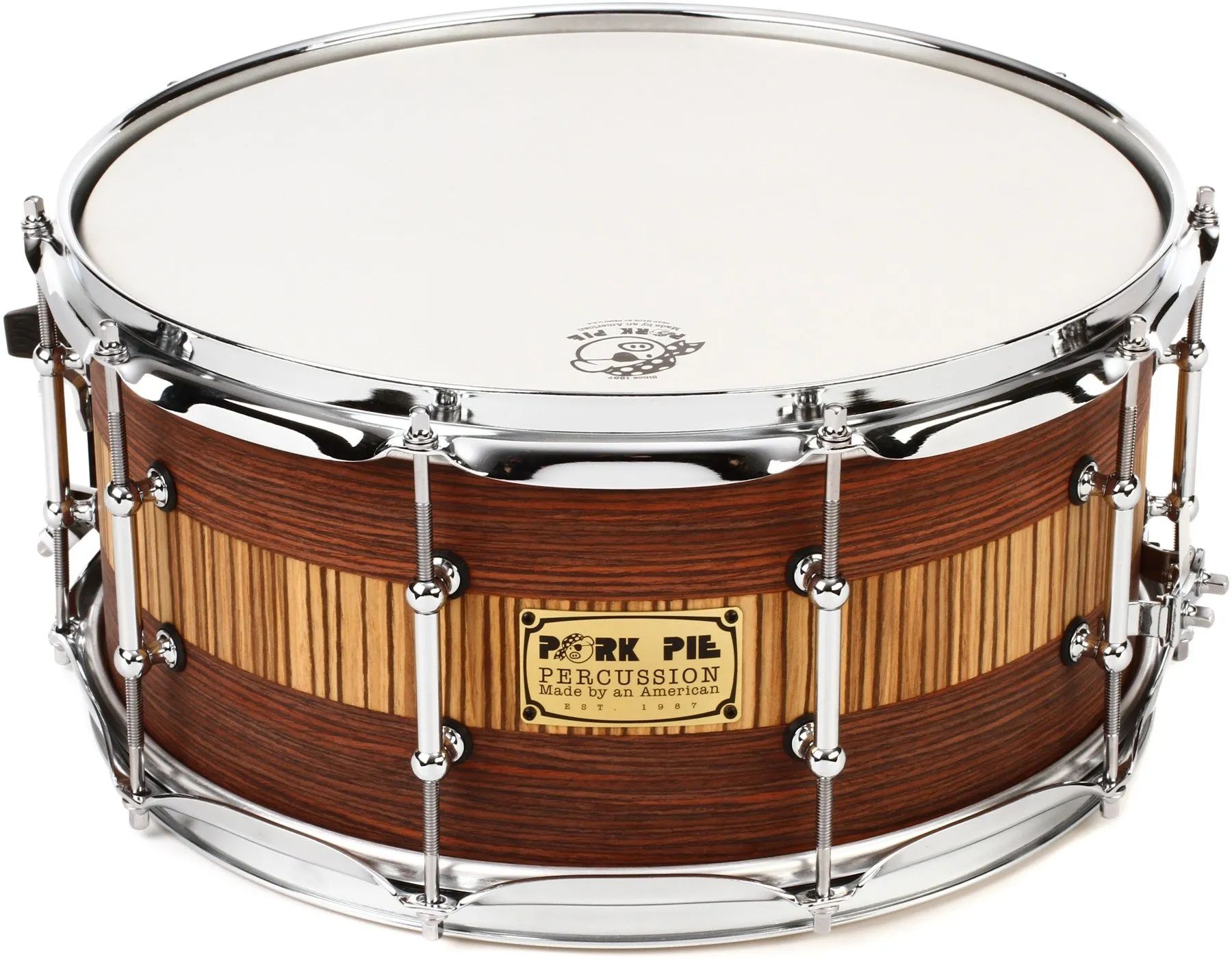 

Малый барабан Pork Pie Percussion USA, клен, 6,5 x 14 дюймов, палисандр-зебрано