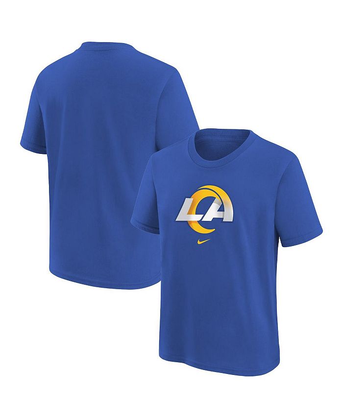 цена Футболка с надписью Royal Los Angeles Rams Team для мальчиков и девочек дошкольного возраста Nike, синий