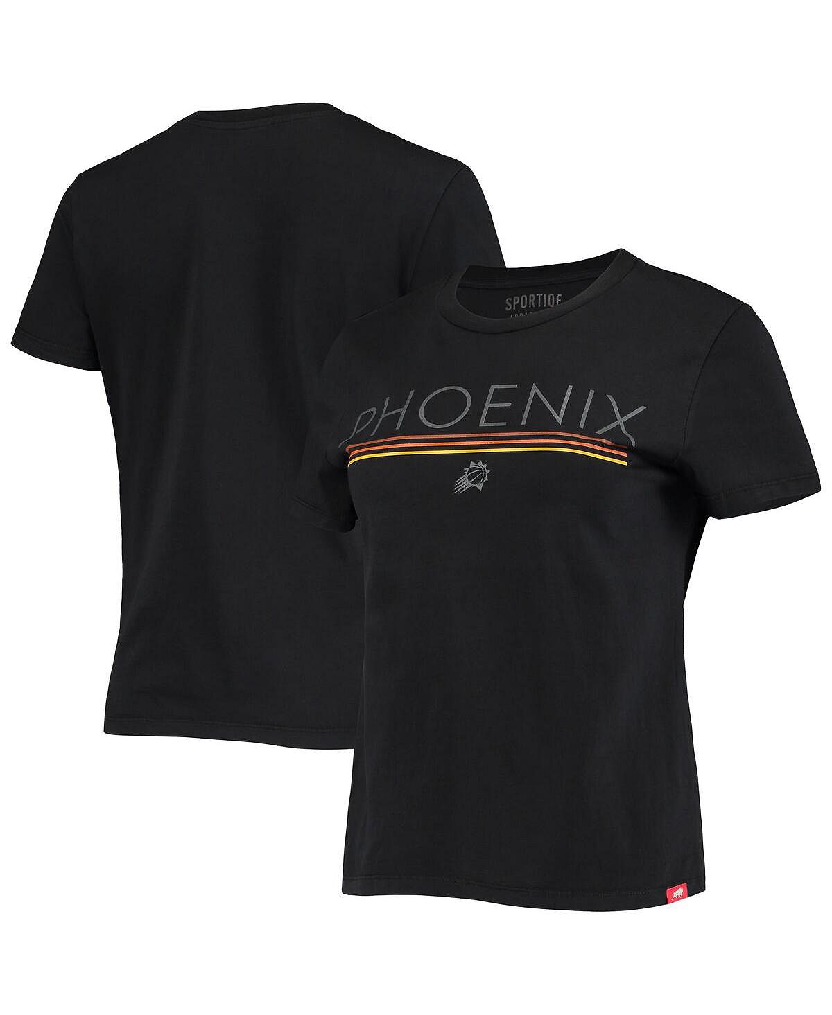 Женская черная футболка Phoenix Suns Arcadia Sportiqe, черный