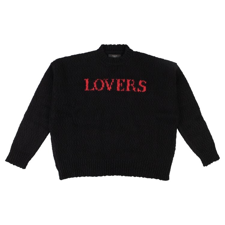 

Свитер Amiri Lovers Oversized 'Black', черный