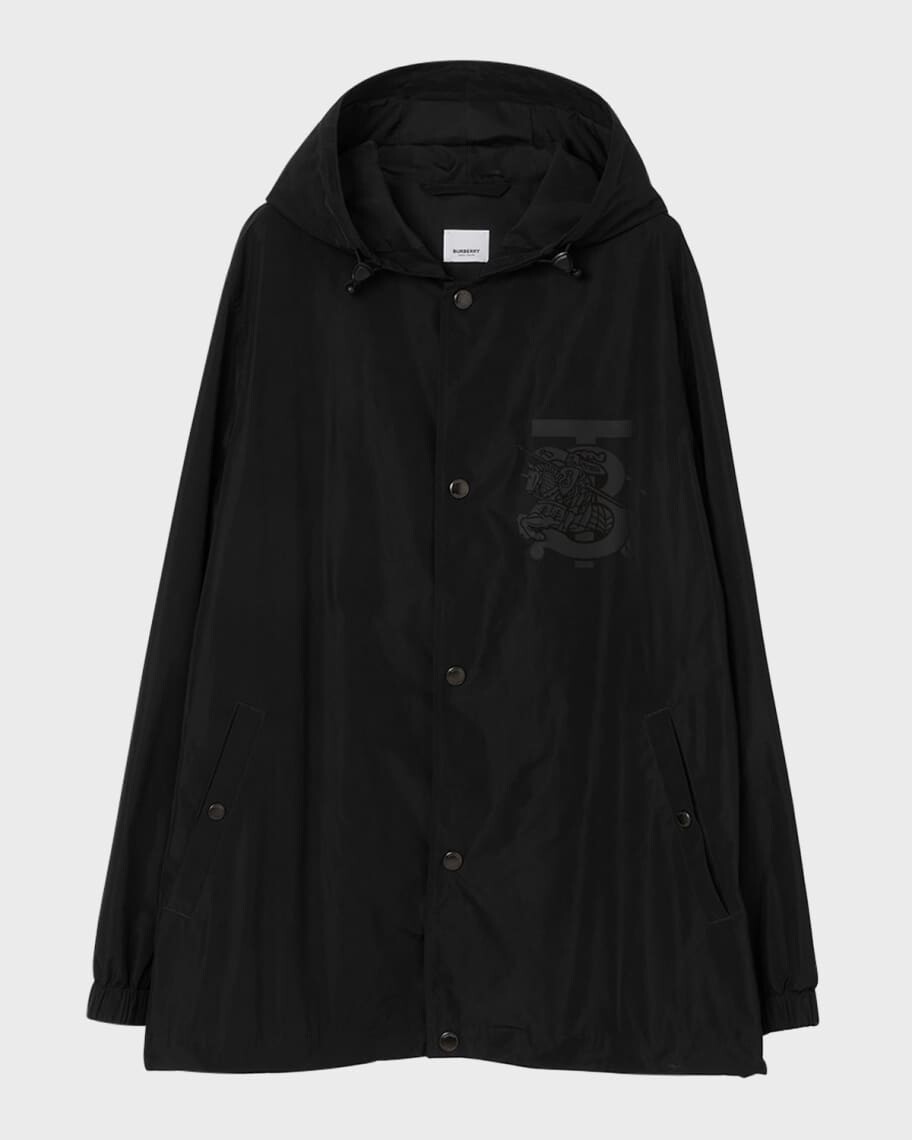 

Мужская непромокаемая куртка TB Monogram Burberry, Черный