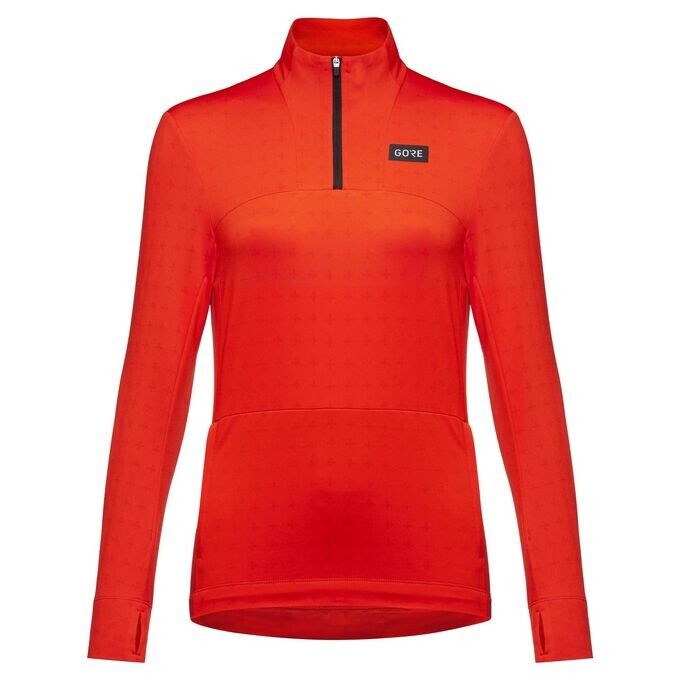 

Толстовка повседневная термо на молнии 1/4 Gorewear, красный