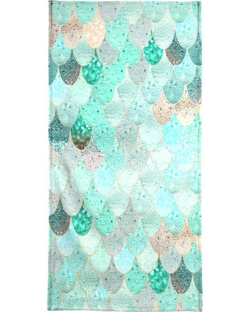 

Полотенце для ванной Juniqe Mermaid Summer, цвет Grün & Türkis
