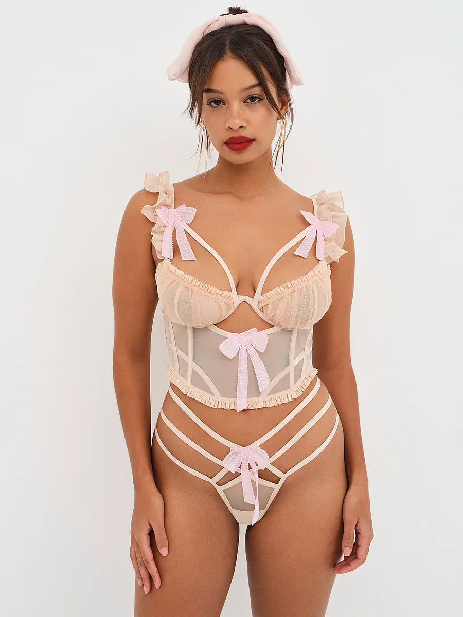 

Akeria Бюстье, боди For Love & Lemons, бежевый