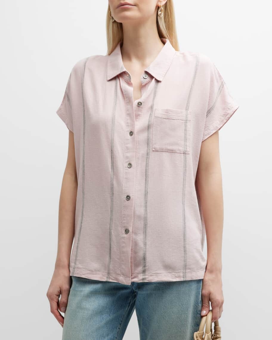 

Рубашка Giada Chalk Stripe из смесовой льняной ткани Splendid