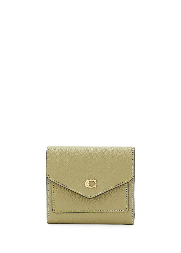 

Wyn, маленький женский кожаный кошелек цвета хаки Coach