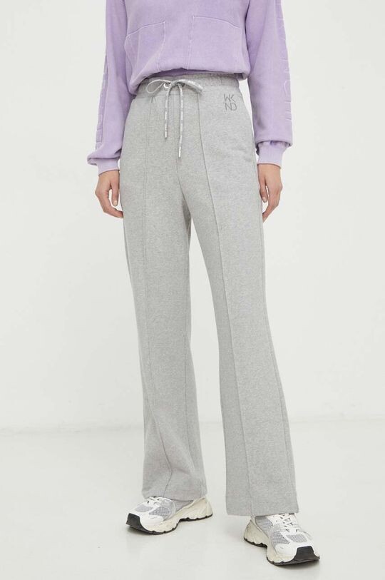 

Хлопковые спортивные штаны Weekend Max Mara, серый