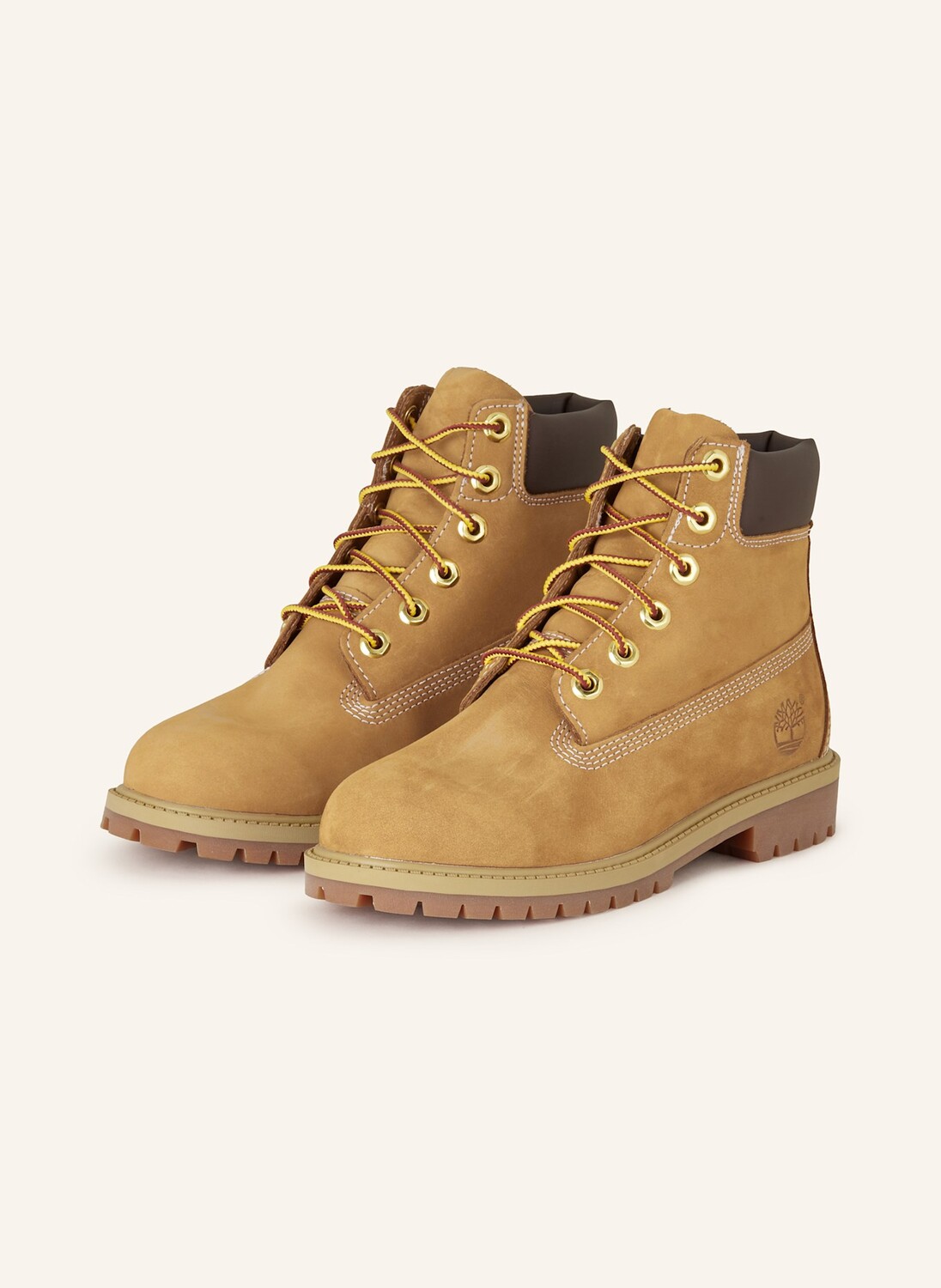

Сапоги на шнуровке 6 дюймов премиум Timberland, коричневый
