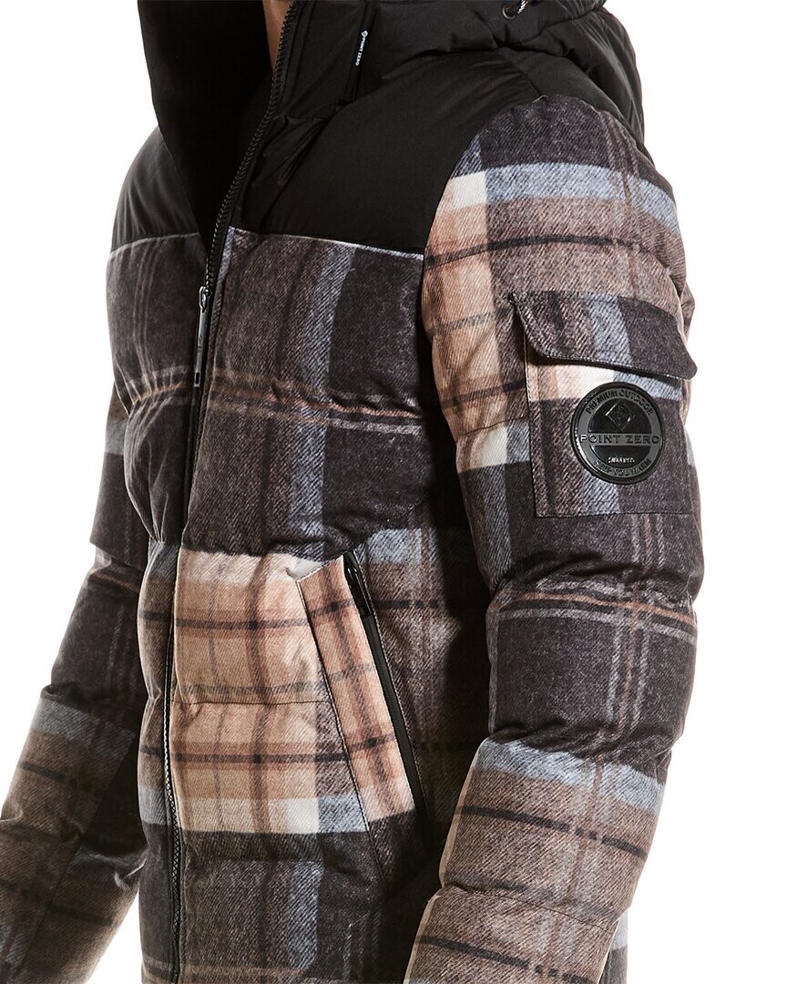 

Куртка с капюшоном и принтом Point Zero Cut & Sew Touch, коричневый