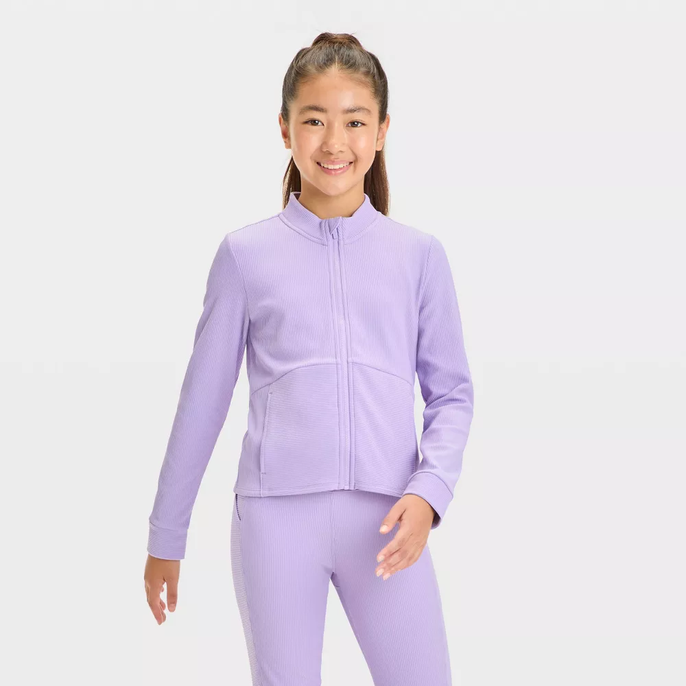 

Уютная вязаная куртка для девочек - All In Motion, цвет Light Purple
