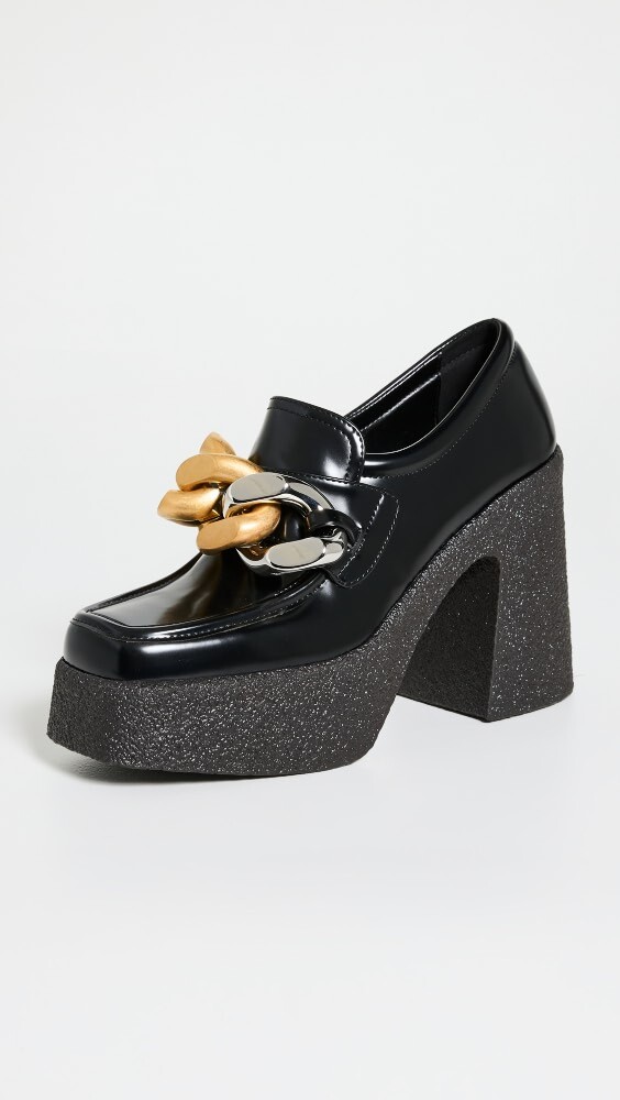 

Балетки Stella McCartney Skyla Alter Brush Mat Platforms, черный