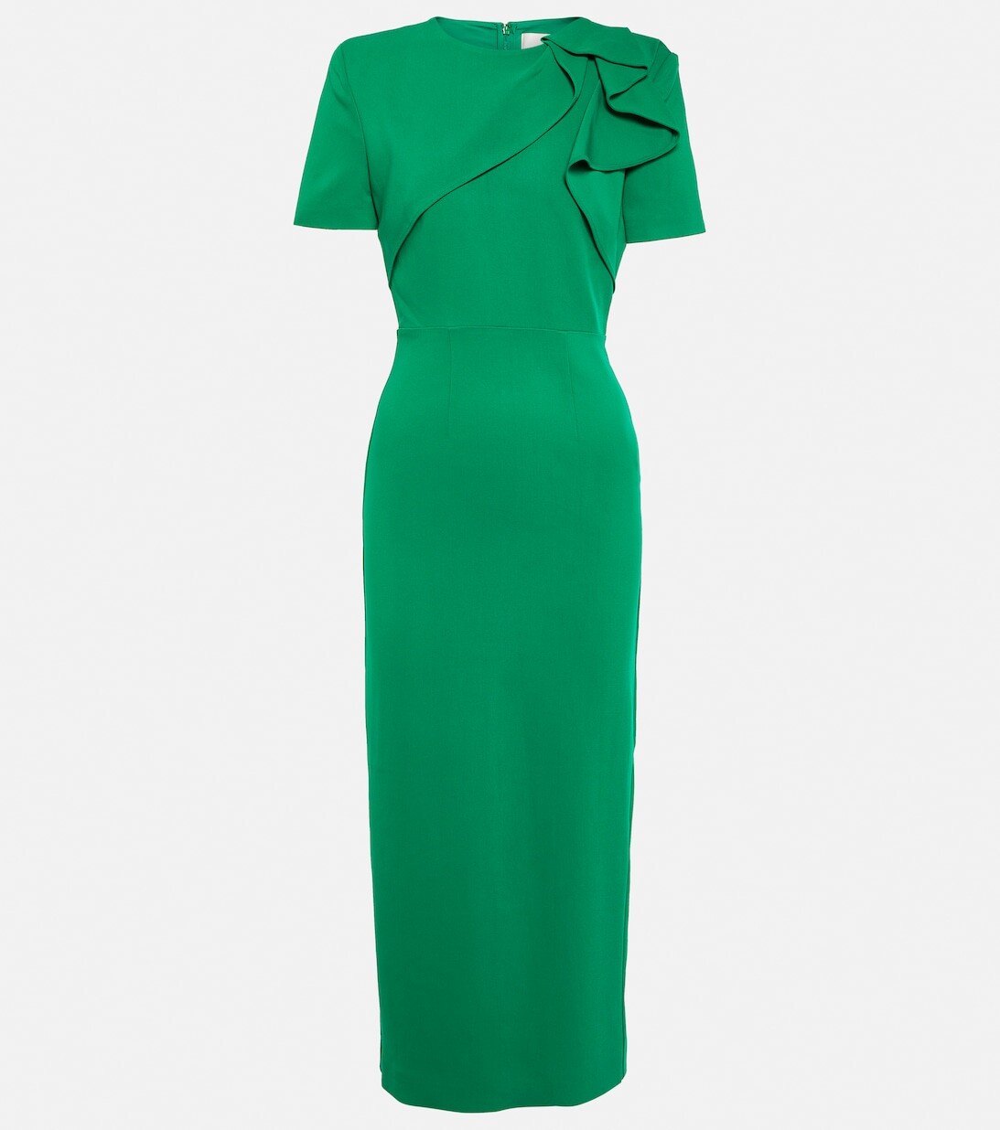 

Платье миди асимметричного кроя ROLAND MOURET, зеленый