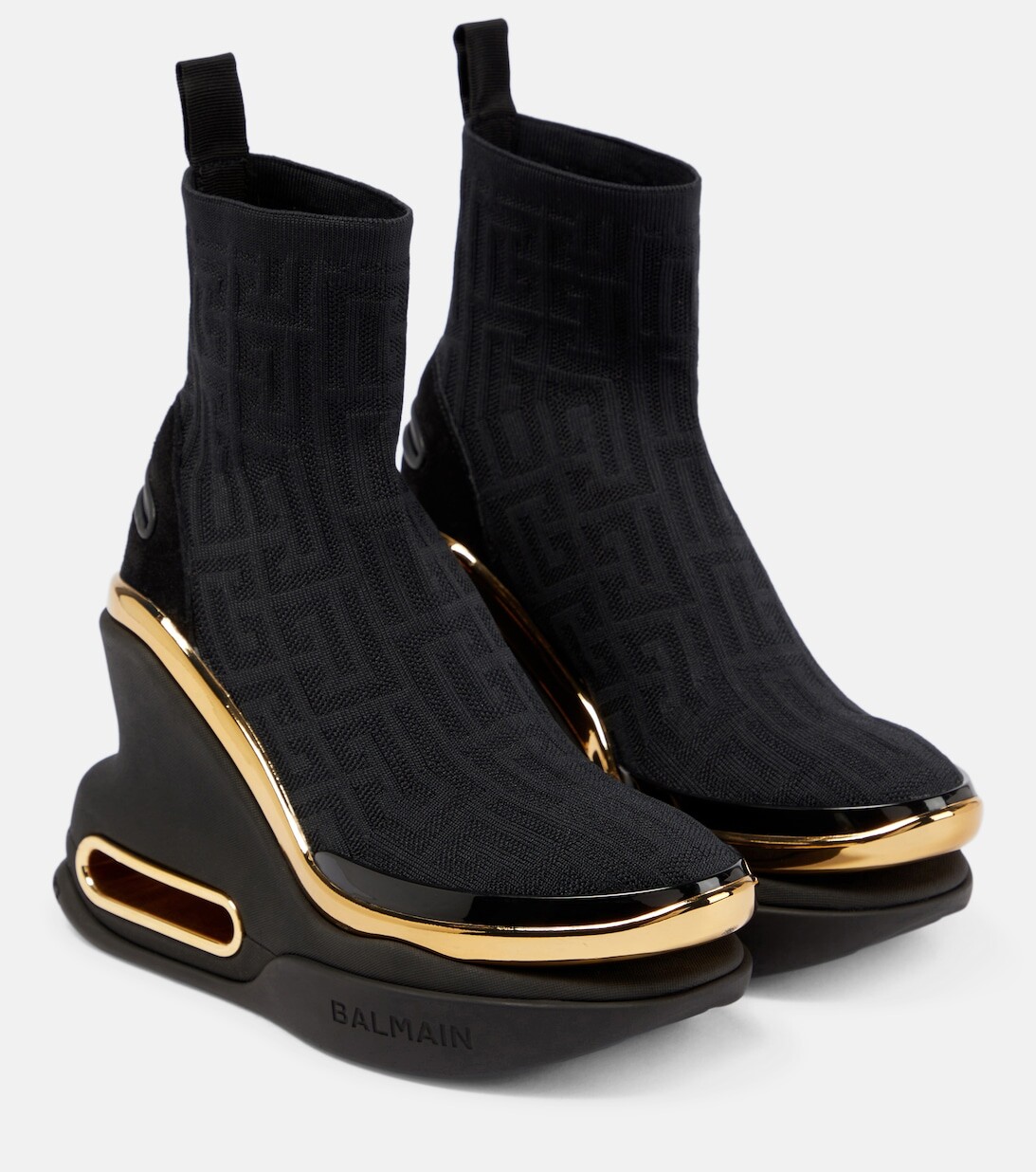 

Кроссовки B-Bold на танкетке Balmain, черный