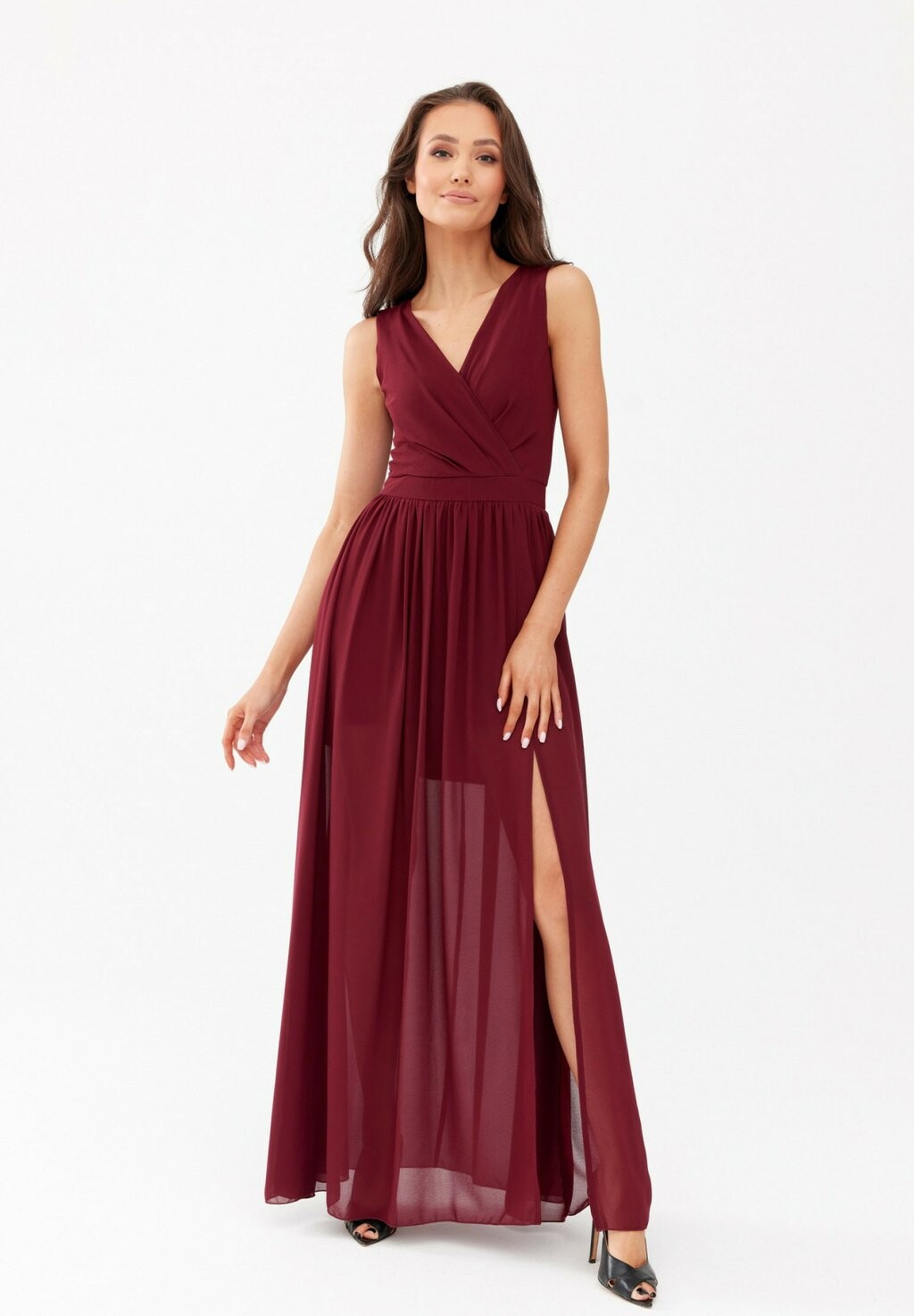 

Длинное платье Roco Fashion, бордовый