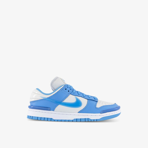 

Кроссовки dunk low twist с низким берцем из перфорированной кожи Nike, цвет photon dust universal bl