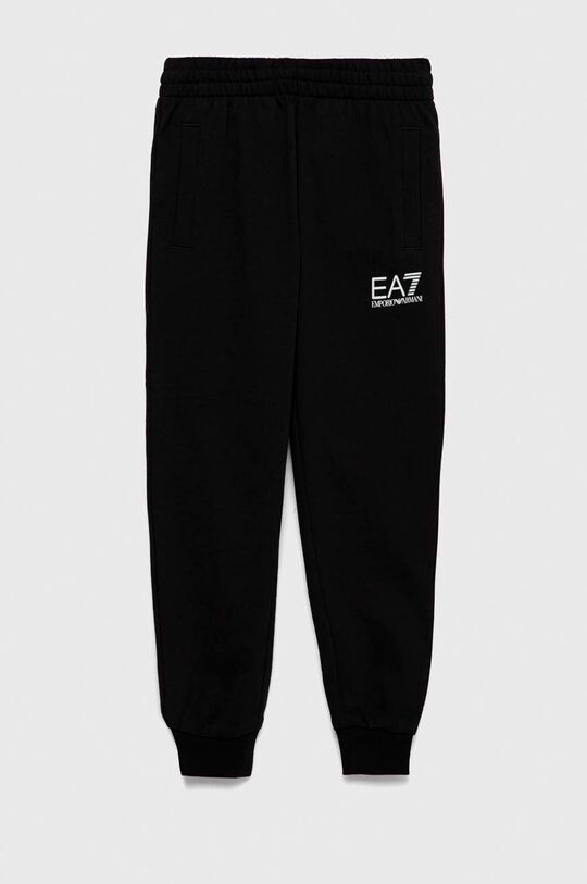 

Спортивные брюки из хлопка для мальчиков EA7 Emporio Armani, черный