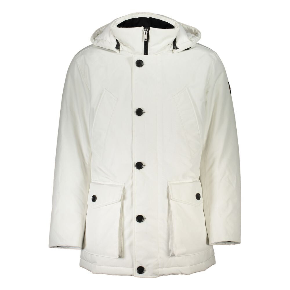 Мужская куртка Hugo Boss Chic OSIASS со съемным капюшоном, белый