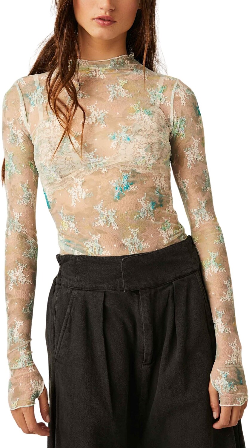 

Многослойность с принтом Lady Lux Free People, цвет Tea Combo