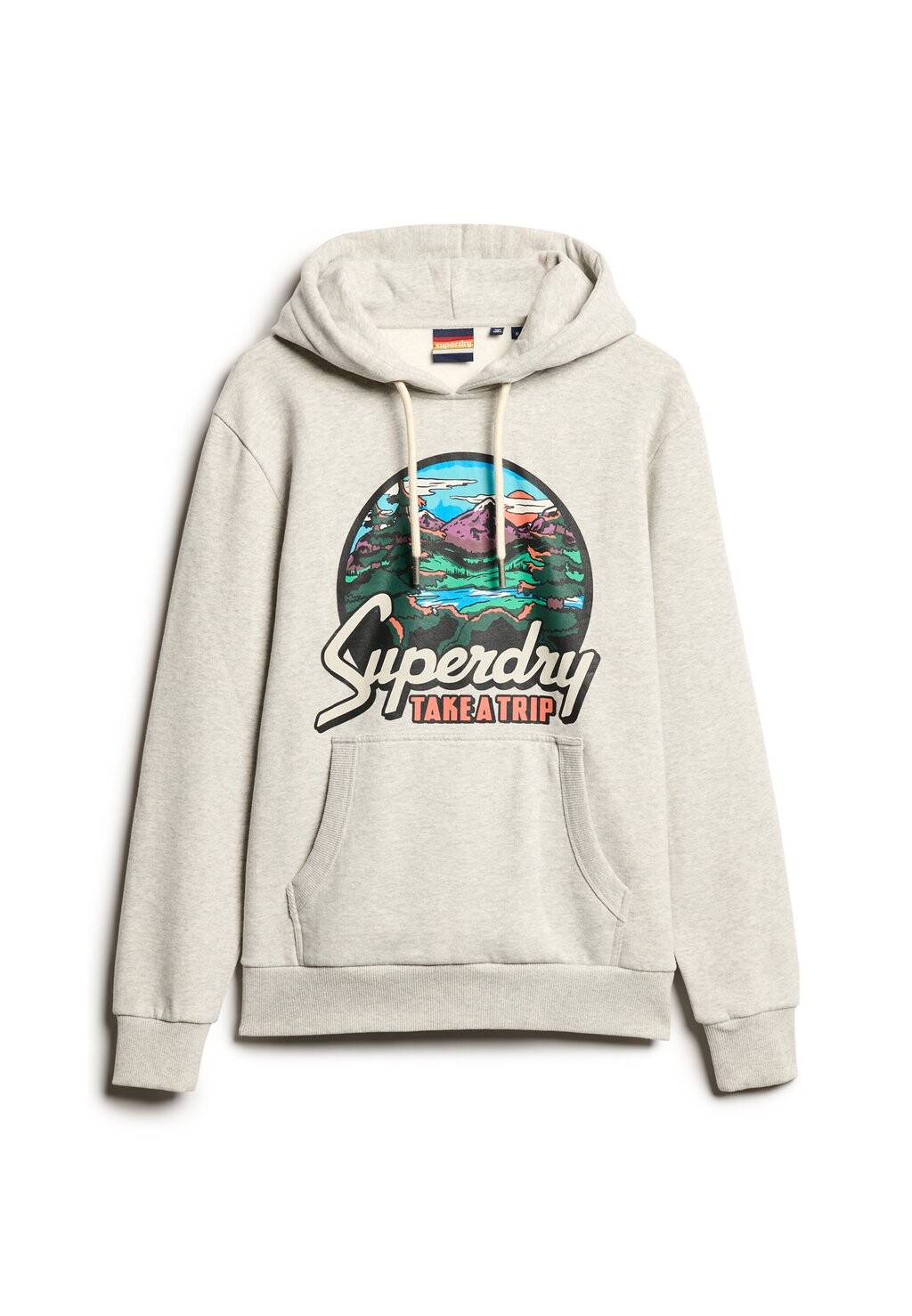 

Толстовка с капюшоном Superdry, светло-серый
