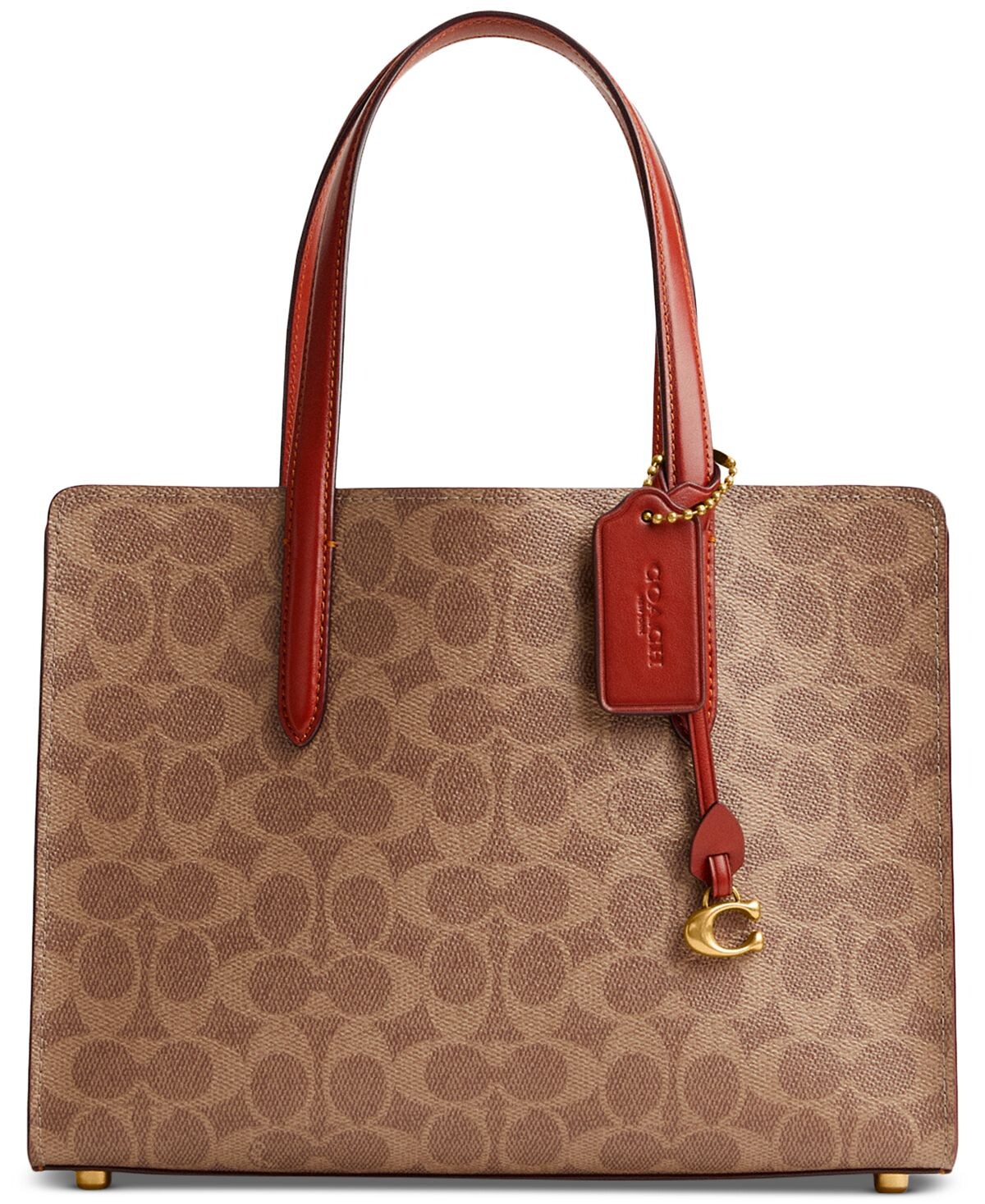 

Сумка Carryall Carryall 28 из парусины с покрытием Signature COACH