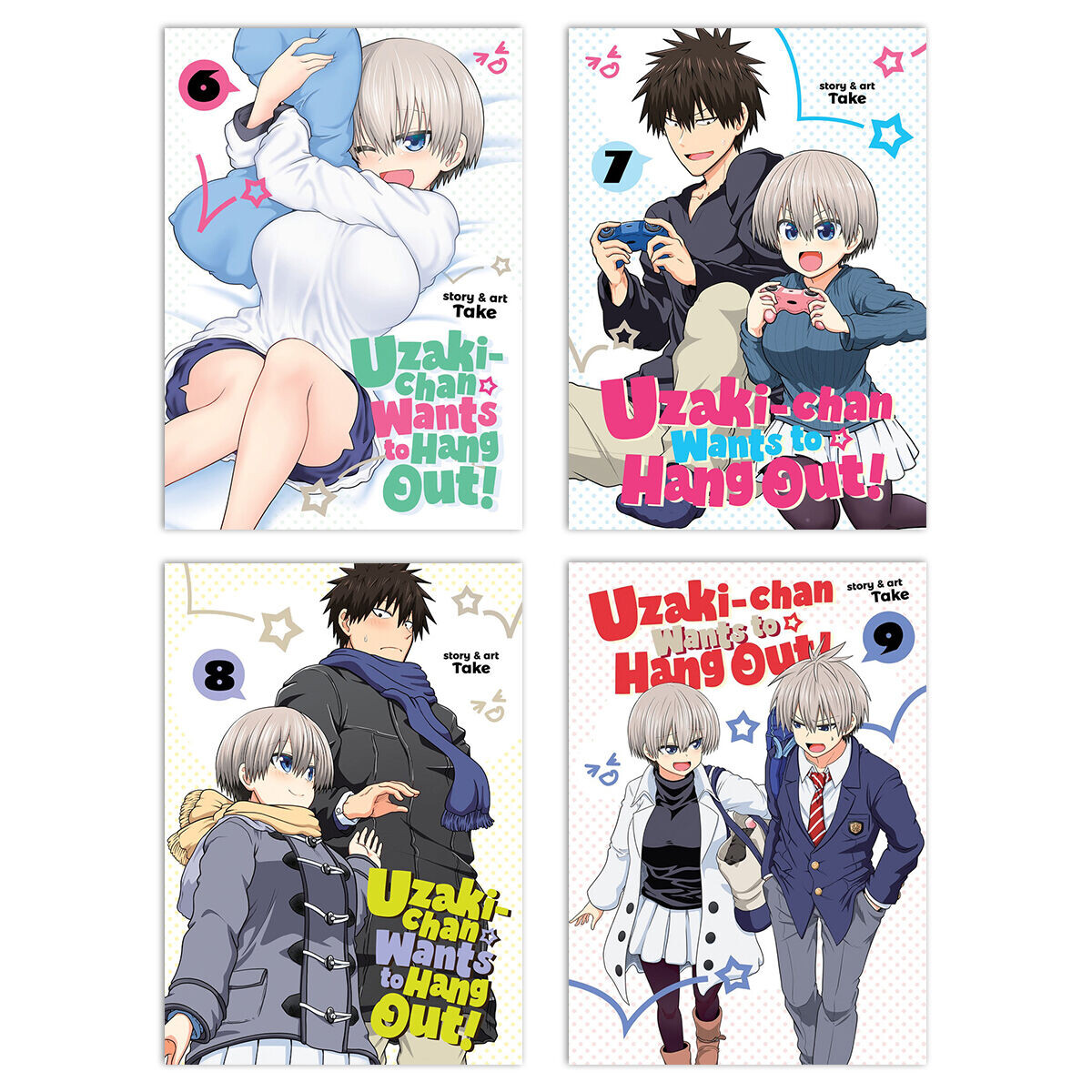 

Манга Uzaki-chan Wants to Hang Out! Manga (6-9) Bundle