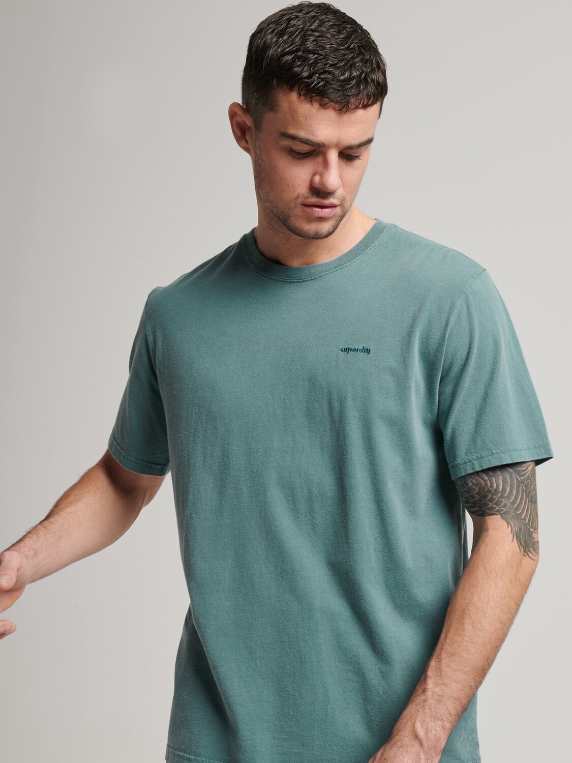 

Футболка Superdry Vintage Mark, темно-бирюзовый Hydro, Зеленый