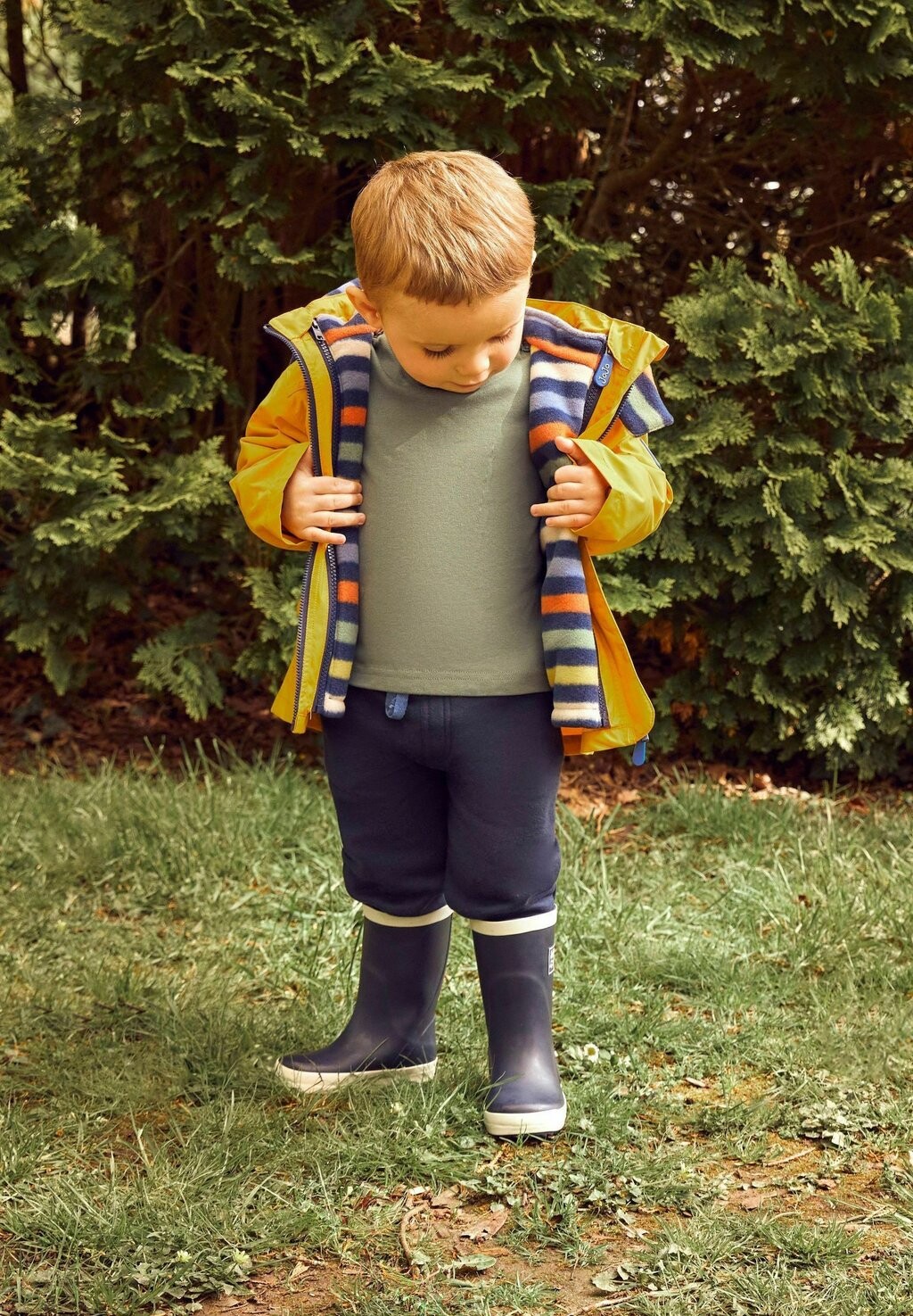 

Флисовая куртка 4-In-1 Waterproof JoJo Maman Bébé, цвет yellow
