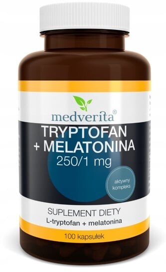 

Medverita, Триптофан+Мелатонин 250/1 мг Сон, 100 капс.