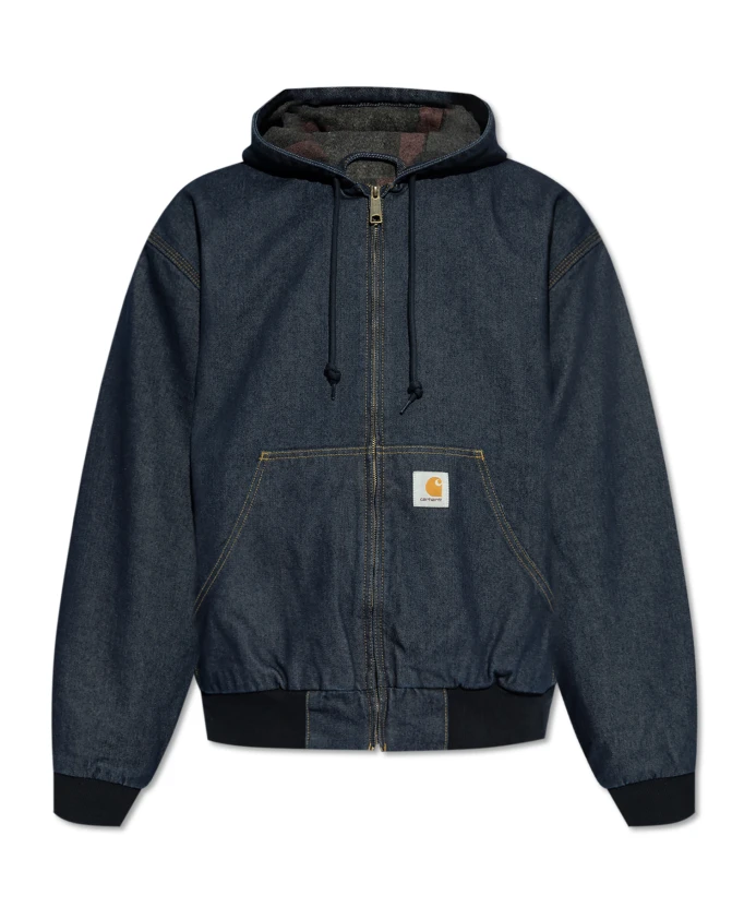 

Джинсовая куртка с капюшоном Carhartt Wip, синий