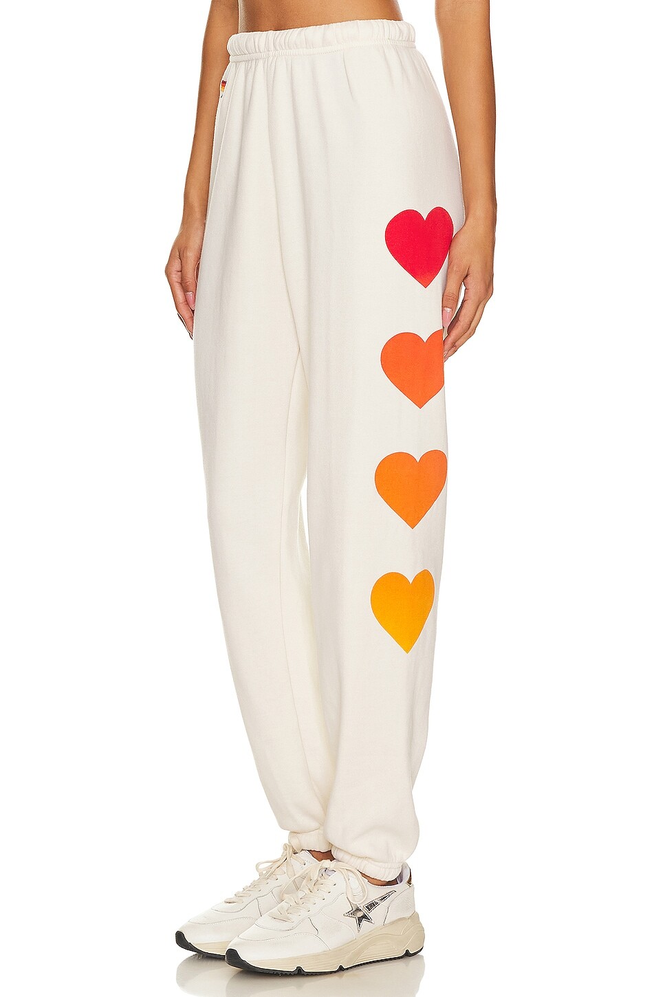 

Спортивные брюки Aviator Nation Heart Fade 4, цвет Vintage White