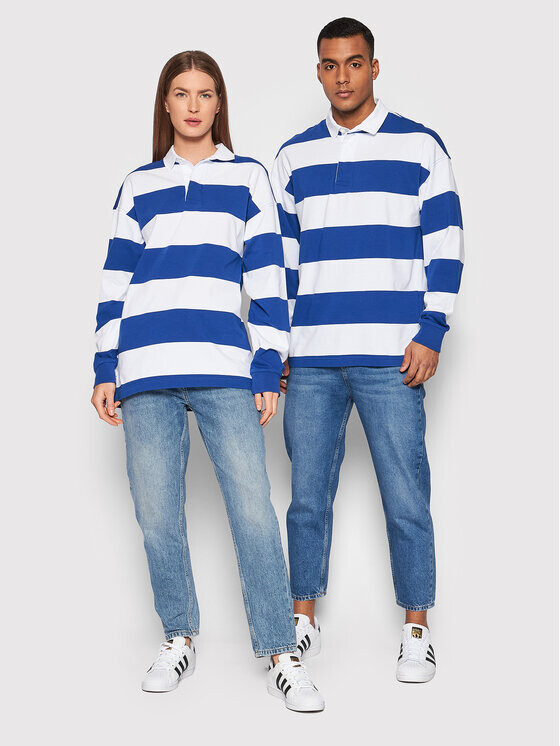 

Рубашка-поло свободного кроя United Colors Of Benetton, синий