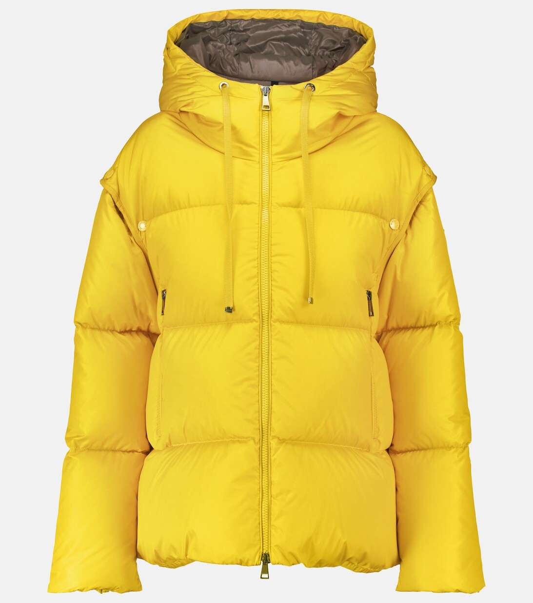 

Пуховик Асарет MONCLER, желтый