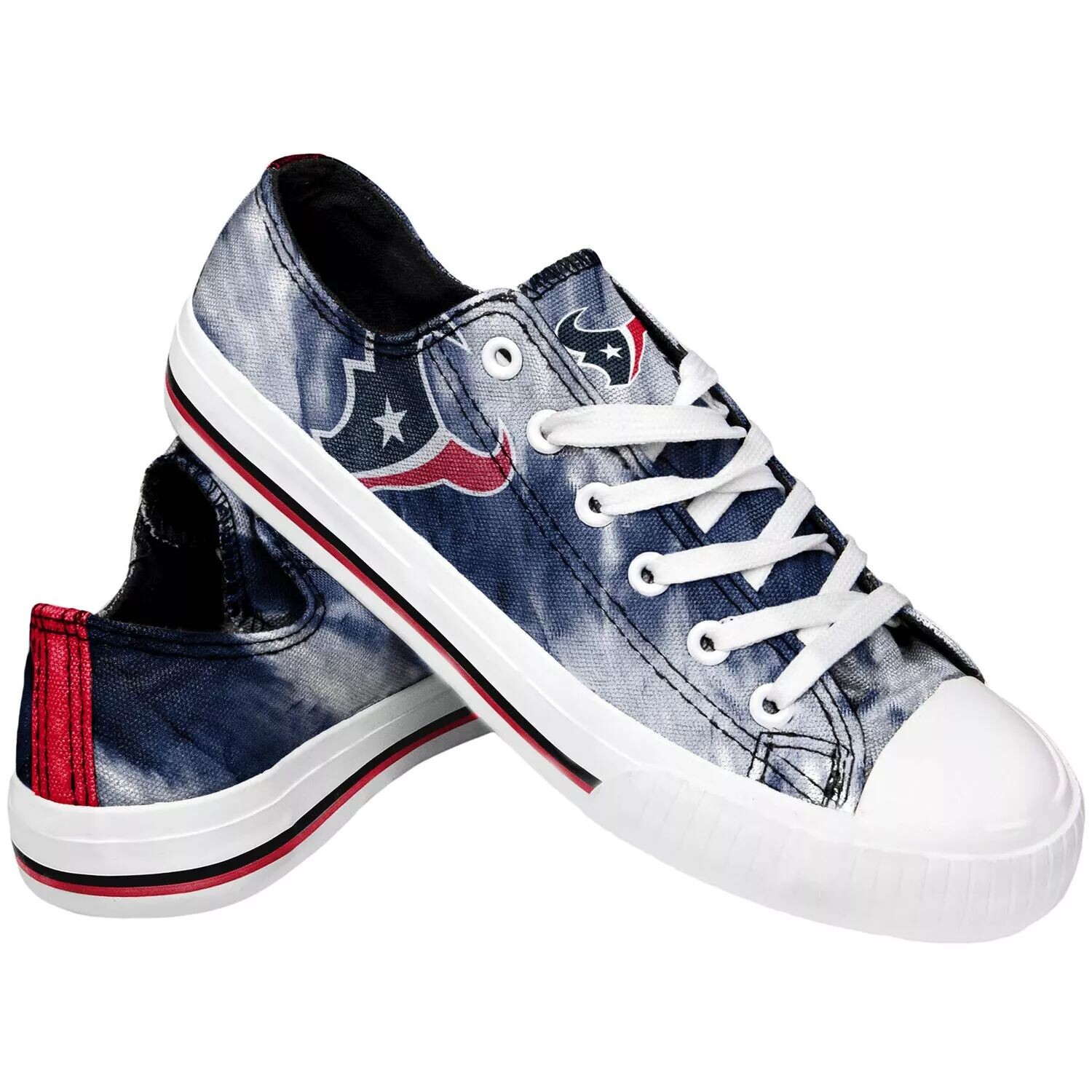 

Женские парусиновые туфли Houston Texans Tie-Dye