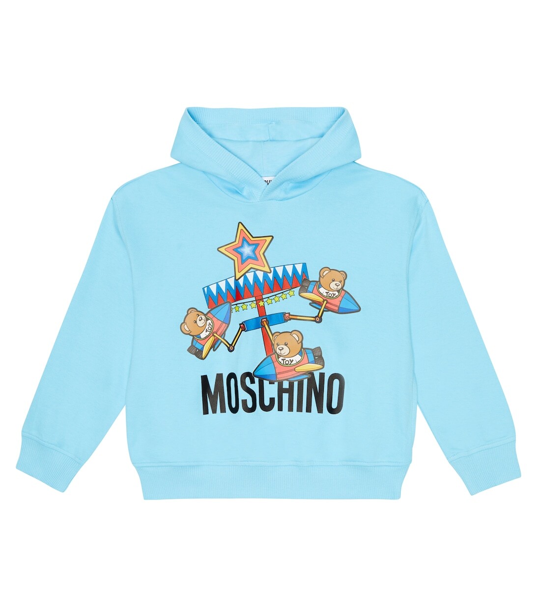 

Худи с принтом Teddy Bear Moschino, синий