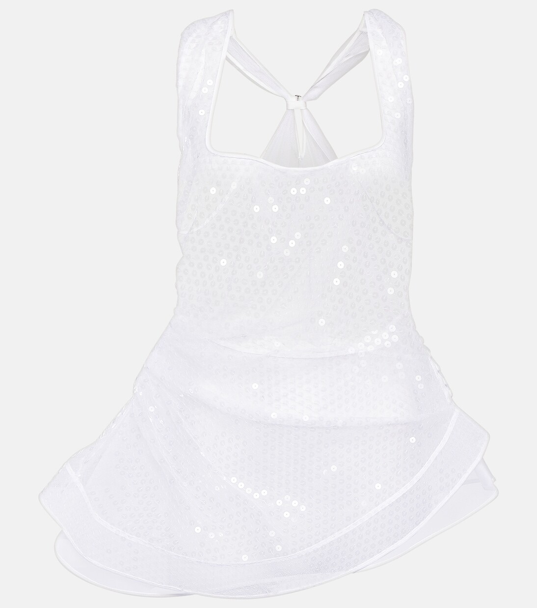 

Топ le débardeur perle с пайетками Jacquemus, белый