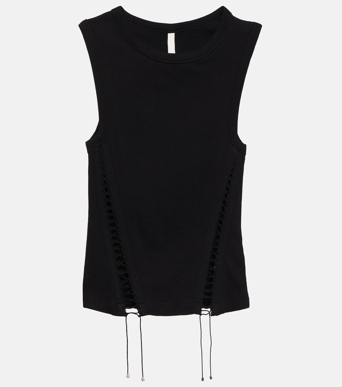 

Топ из смесового хлопка с вырезами DION LEE, черный