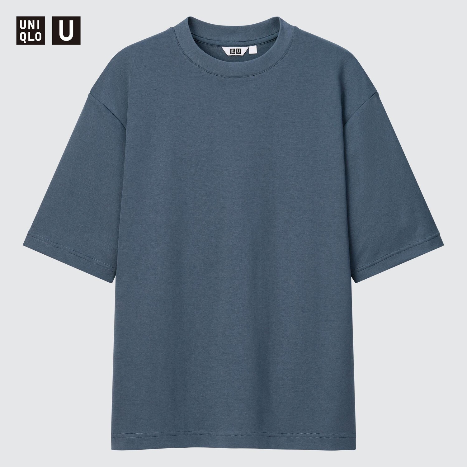 

Футболка оверсайз Uniqlo AIRism, синий