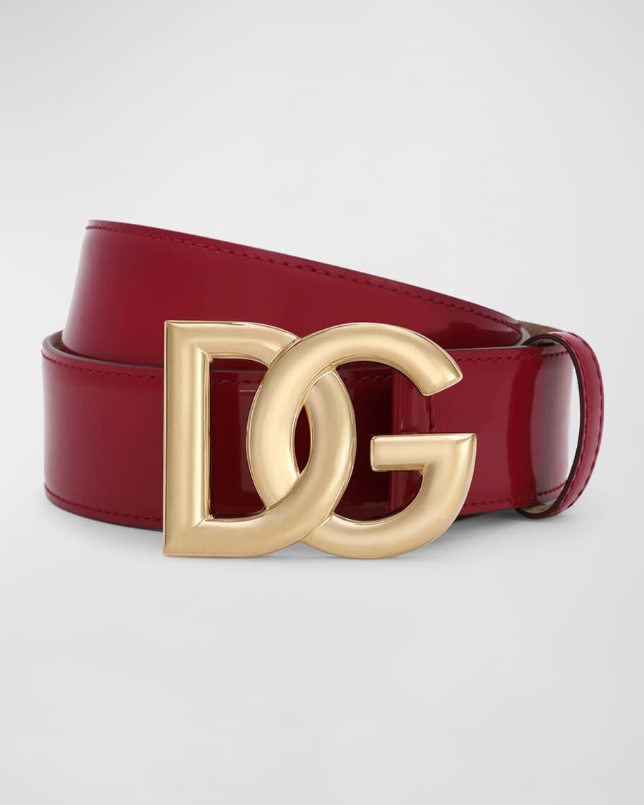 

Ремень из лакированной кожи Interlocking DG Dolce&Gabbana