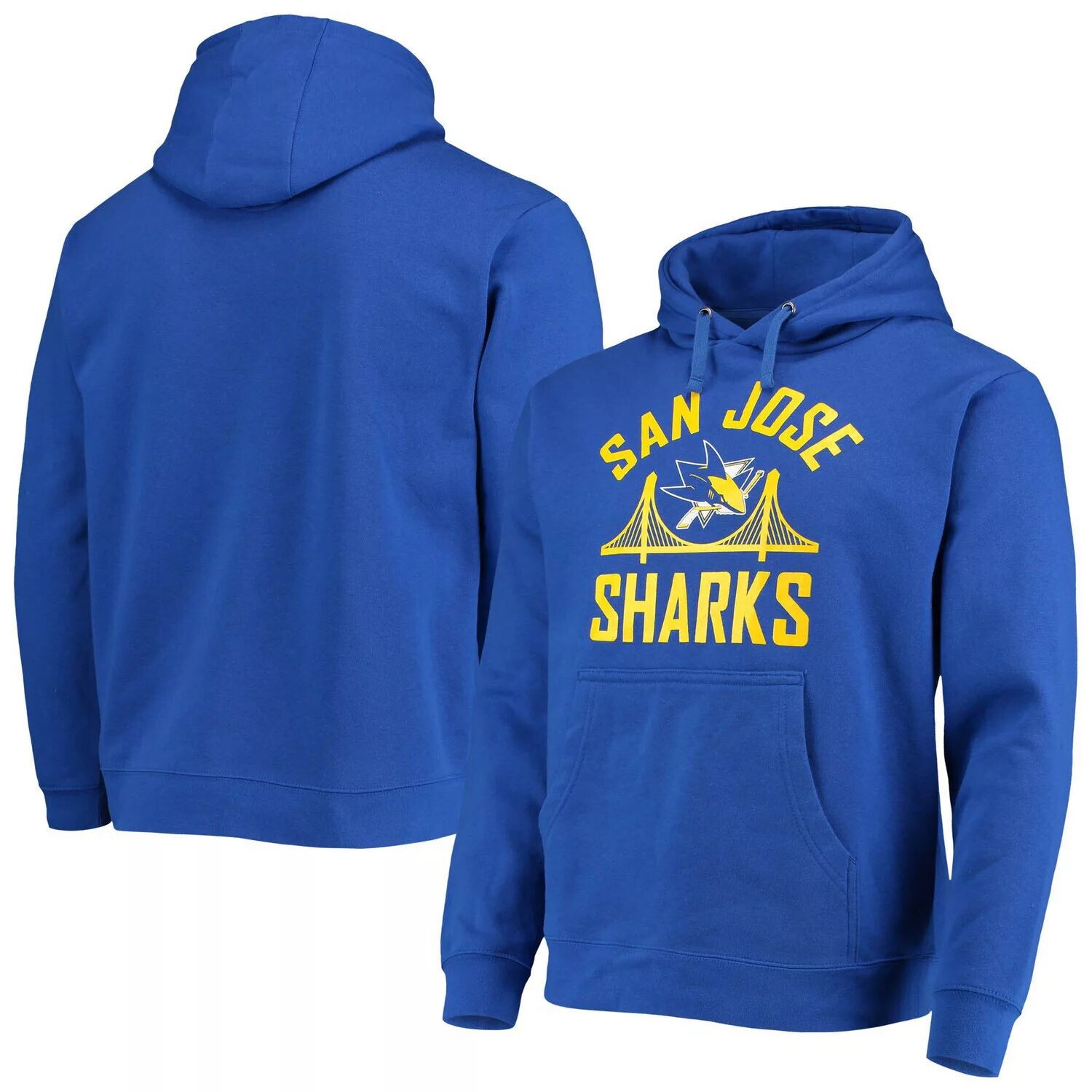 

Мужской пуловер с капюшоном Fanatics Royal San Jose Sharks Warriors