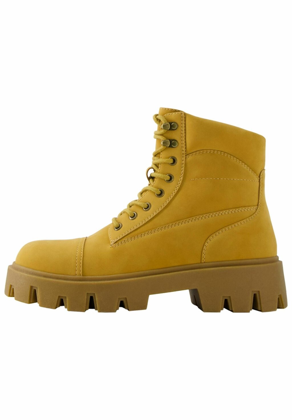 

Ботильоны на шнуровке Track Bershka, цвет light yellow