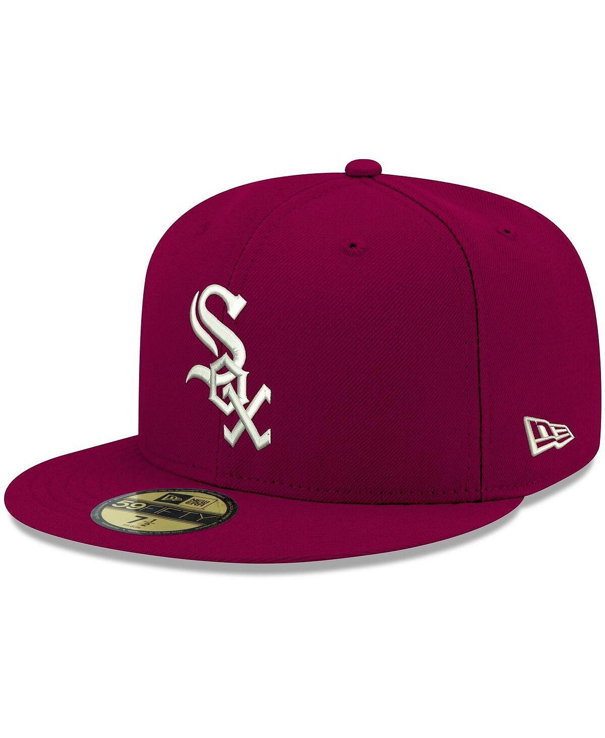 Мужская кепка Cardinal Chicago White Sox Logo белая 59FIFTY приталенная кепка New Era