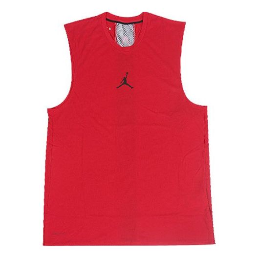 Майка Air Jordan Quick Dry Basketball Training Sports Vest Red, красный баскетбольная майка adidas knitted breathable basketball vest men red white красный белый