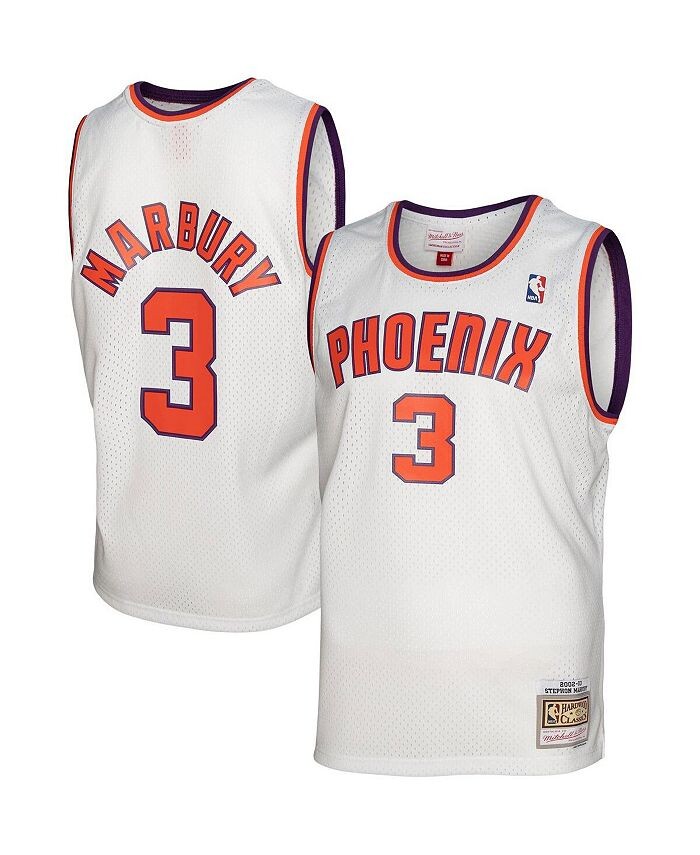 

Мужское джерси Stephon Marbury White Phoenix Suns 2002-03 Hardwood Classics Swingman Mitchell & Ness, белый