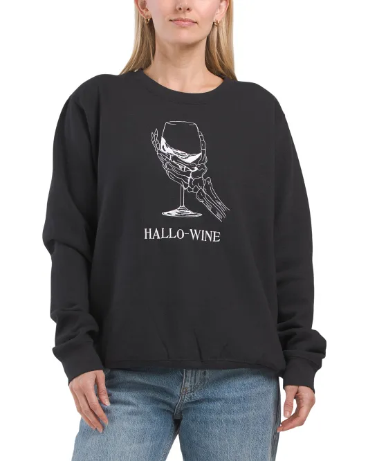

Толстовка с вышивкой Hallo Wine Pacific & Co, черный