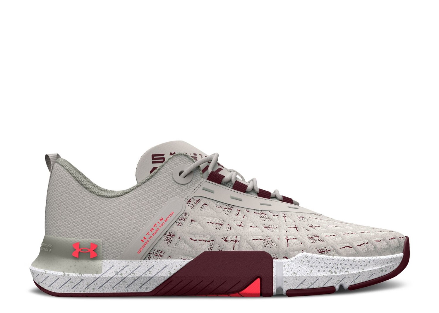 

Кроссовки Under Armour Tribase Reign 5 'White Clay Deep Red', белый